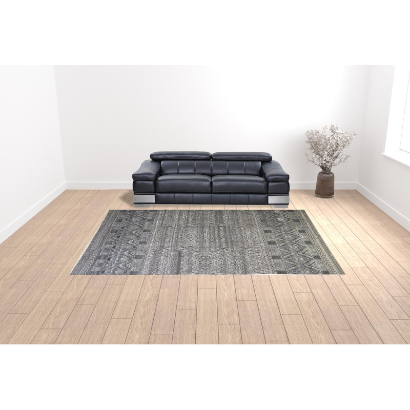Authement Abstract Indoor Rug, Rectangle 9'6" x 13'6"