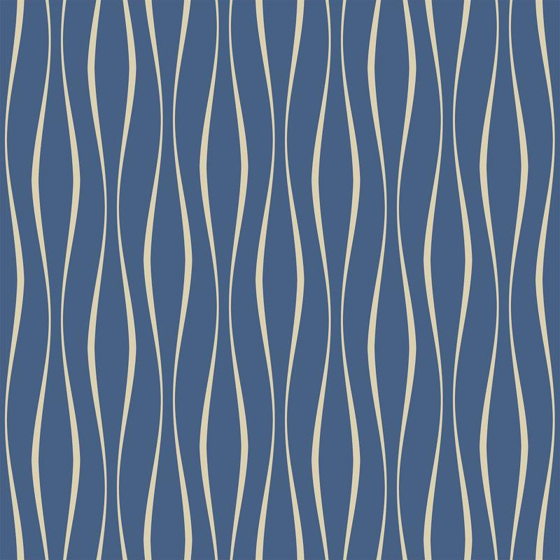 Panneau de papier peint amovible Thelonius Lines, L 126 po x l 24 po