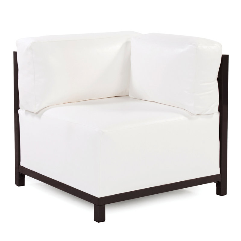 Chaise de coin Gillman, Titane, Blanc Atlantis