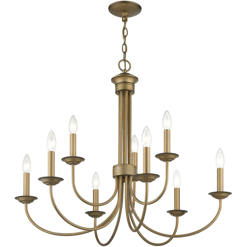 Lustre classique / traditionnel Katoya, H 30 po x l 8 po x P 18 po, 9