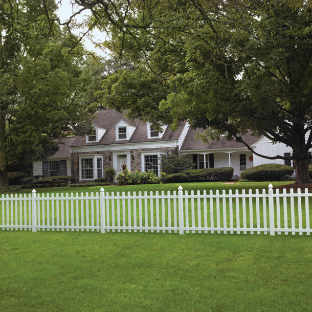 Vita 156'' W x 32'' D Vinyl Arbor with Gate in White | Wayfair