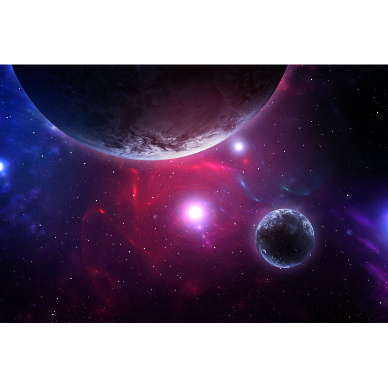 Galaxy Space - Wrapped Canvas Print, 61cm H x 91cm W x 3.8cm D