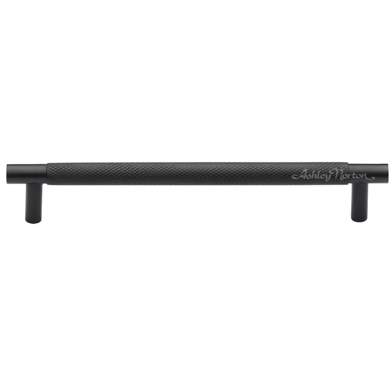 Bern Knurled Cabinet 6" Center to Center Bar Pull, Dark Oil Rubbed, 8"