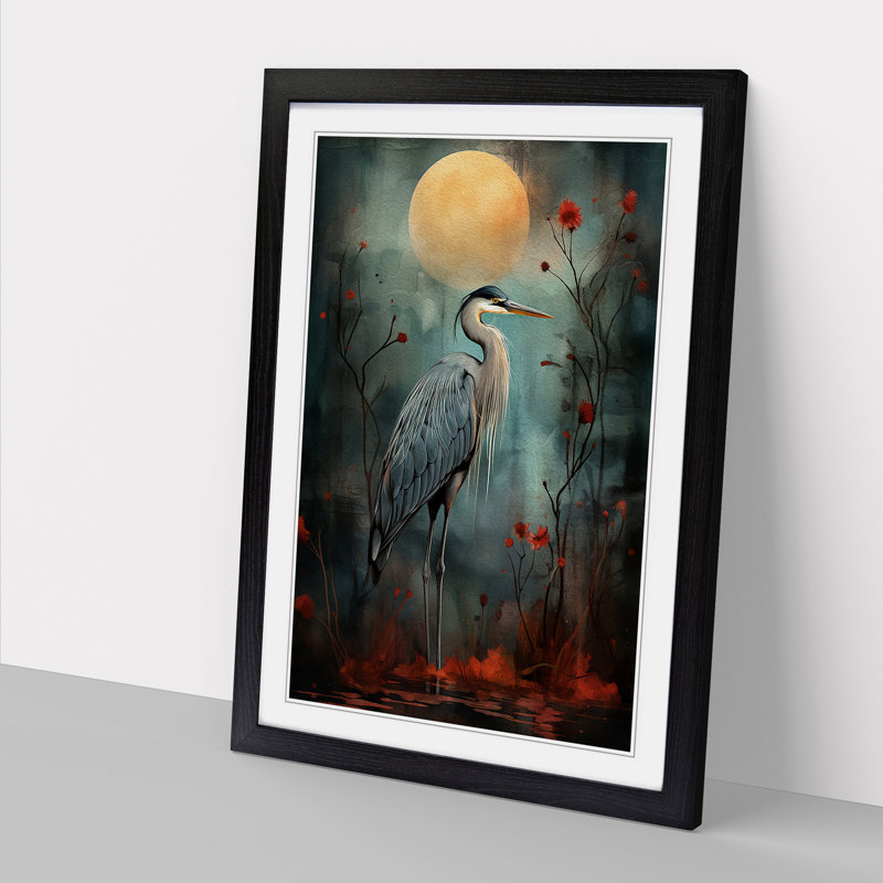 Heron Dadaism - Framed Print