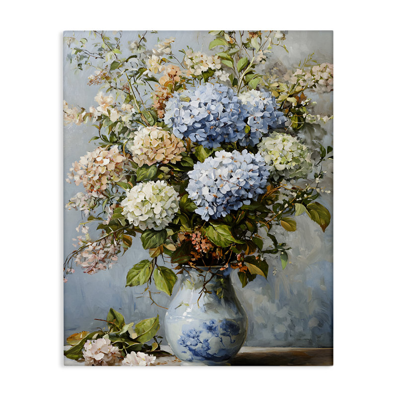 Classic Hydrangeas & Leaves, conception de Franklyn Gregory, H 40 po x l 30 po