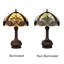 Lampe de table victorienne à 1 lumière de style Tiffany en bronze foncé antique 1 lumière CHLOE Lighting LIAISON-93576656
