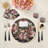 Festoon Flowers Cotton Sateen Cocktail Napkins