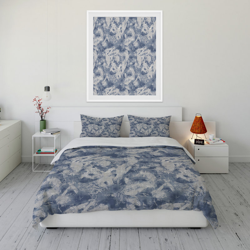 Polyester Channel Abstract Comforter, King Comforter + 2 King Pillowcases