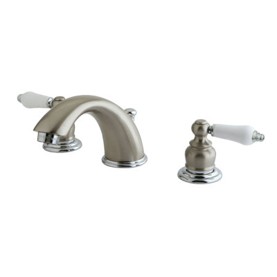 Widespread Bathroom Faucet with Drain Assembly