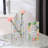 Set Of 2 Modern Decorative Acrylic Clear Book Shaped Vase