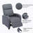 25.59" Wide Modern and Upholstered Soft Push Back Recliner With Massage (Set of 2)