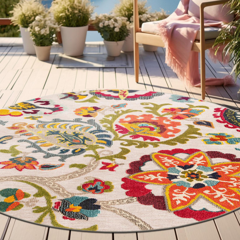 Tapis Bungalow Rose Nahla Caimin, Rond 6 pi 1 po
