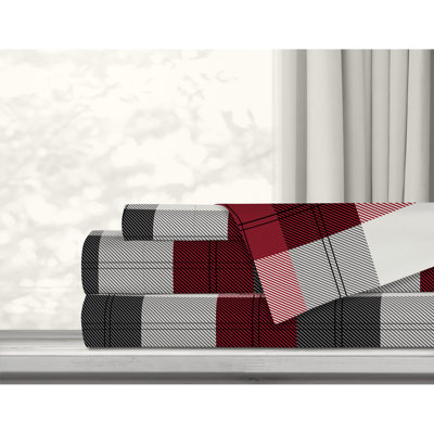 Flannel Plaid Fitted Sheet