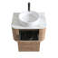 Meuble-lavabo mural 24 po avec lavabo vasque en céramique, porte-serviettes intégré et armoire pré-assemblée-22685021-22685018