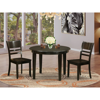 Toothman Rubberwood Solid Wood Dining Set by Winston Porter