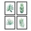 «Pastel Green Tropical Forest Jungle Plants», ensemble de 4 impressions murales encadrées sur papier, 4 pièces-93012701-93012699