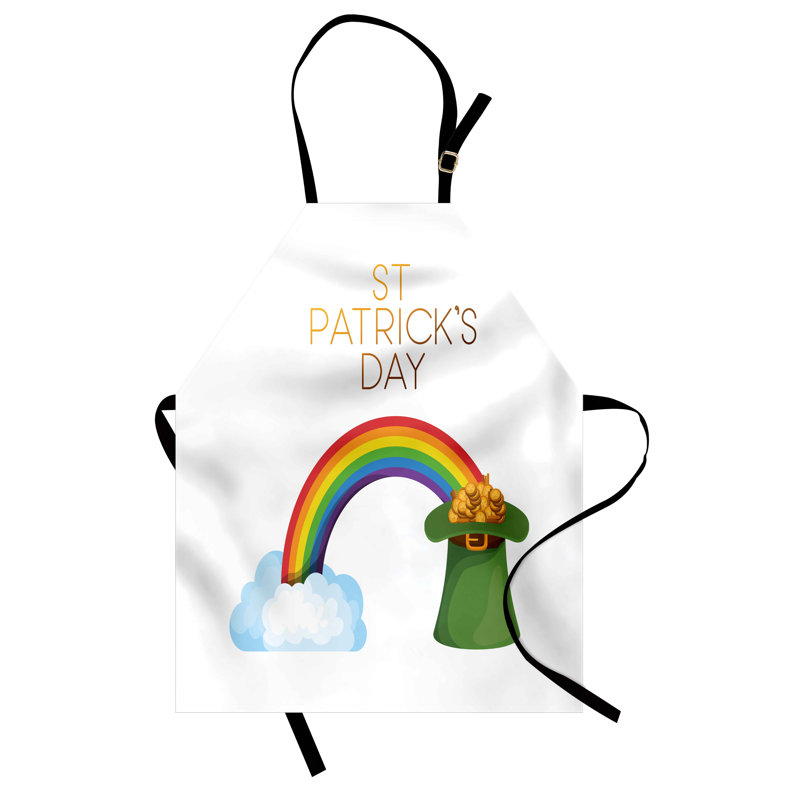 Tablier Dakota Fields St Patrick's Day tablier unisexe taille adulte vert réséda bleu pâle