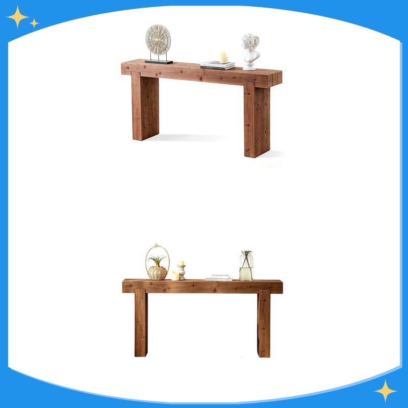 Console avec texture et nœuds de bois