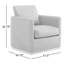Bobbi Genuine Leather Swivel Armchair-109286174