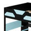 Lit mezzanine avec bureau intégré, tablettes de rangement à plusieurs niveaux, ports USB et éclairage RVB-804802563