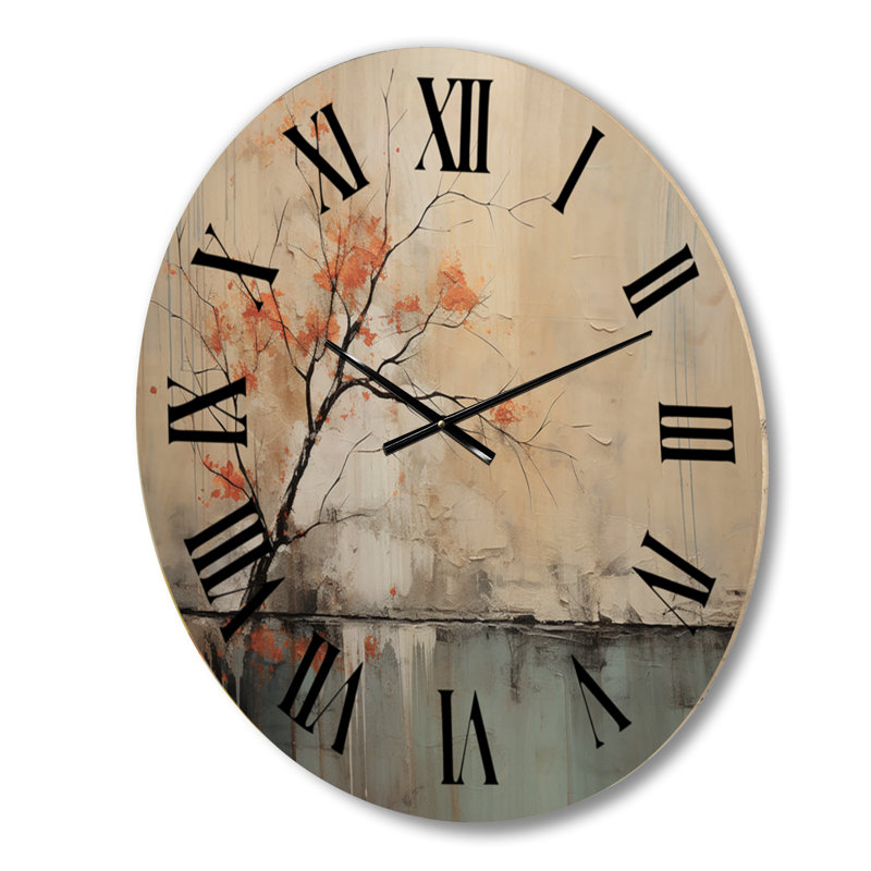 Horloge murale en bois massif Steinmar, Grand