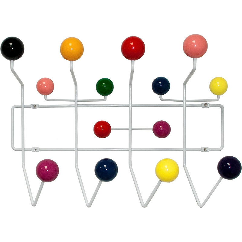 Portemanteau Joyelle, Rouge, jaune, vert, blanc