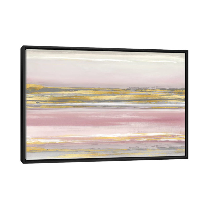 «Subtle Reflections With Blush», impression sur toile tendue, H 18 po x l 26 po x P 1,5 po, Toile avec cadre noir