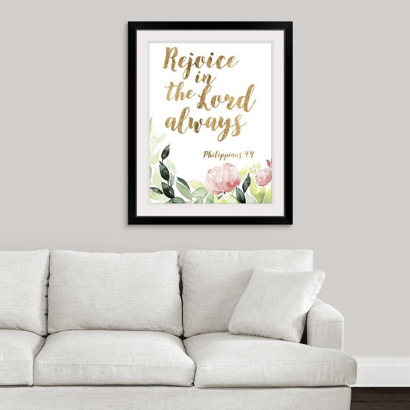 « grace words floral ii », reproduction d’art textuel estampe numérique, Cadre noir, l 44 po x P 35 po x H 1 po