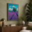 Tree in Lavender Fields Botanical - Wrapped Canvas-186471816-186471820