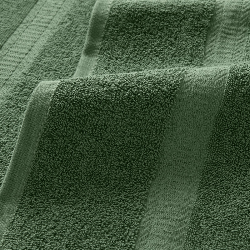 Arkwright True Color 12x12 Washcloths (Pack of 12), Hunter Green