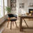 Upholstered Dining Chairs with Wooden Legs-485555604