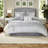 Luxury Grey Bedding Sets, Polyester Jacquard, Traditional Elegance For Home