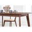 Ensemble de table de salle à manger 5 pièces de style Mid-Century moderne avec chaises courbées et table rectangulaire pour espaces compacts