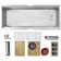 Versa STYLISH 45 inch Ledge Workstation Single Bowl Undermount 16G Kitchen Sink with Built in Accessories