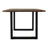 Lemay Acacia Solid Wood Top Metal Base Dining Table-2114092277