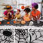 Chemin de table d'Halloween, chemin de table en toile d'araignée en dentelle noire pour décoration d'Halloween / décoration de table de fête 18 x 72 pouces