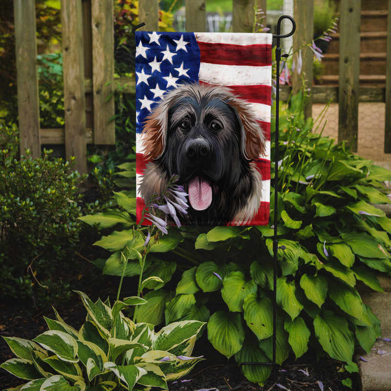 Polyester à 2 côtés 15 x 11 po drapeau de jardin, Berger géorgien