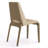 Saddle Leather Dining Chair Upholstered Side Chair With Padded Seat, Armless Vanity Chair With Metal Frame For Dining Living Room Vanity Office, Khaki-841651798