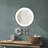 Ayen 8.5" Lighted Wall Mount Magnified Makeup Mirror, Plug In-1844586617
