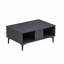 Table basse Modern Anthracite de 35,4 po x 15,9 po x 23,6 po | 100% panneau de particules enduit de mélamine, épaisseur: 0,7 pouce | Conception géométrique élégante pour le salon | Mobilier de maison durable et élégant-742852323