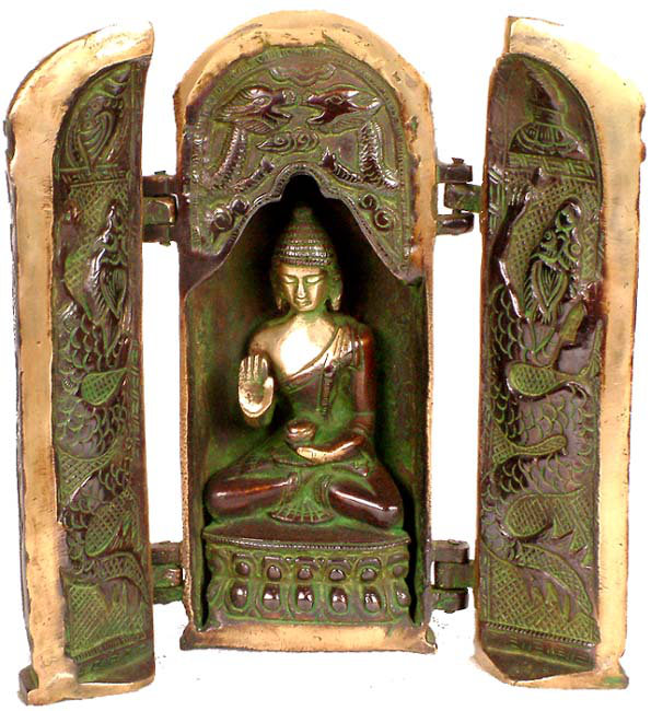 Bouddha tibétain pliant Temple de Bouddha