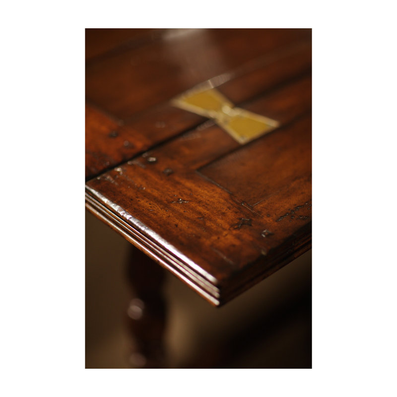Country Farmhouse Walnut Wood Dining Table