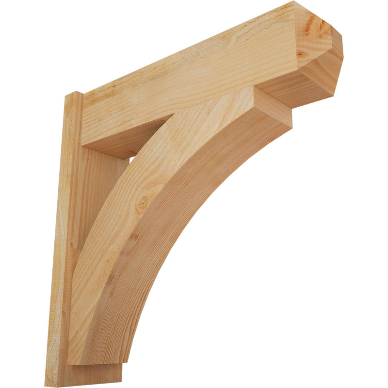 Persienne en bois rustique Thorton Craftsman,  P 30 po x H 30 po , Sapin Douglas de 8 po (sciage brut)