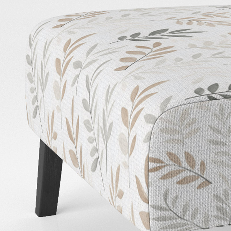 Fauteuil de chambre Floral, Pantoufle sans accoudoirs