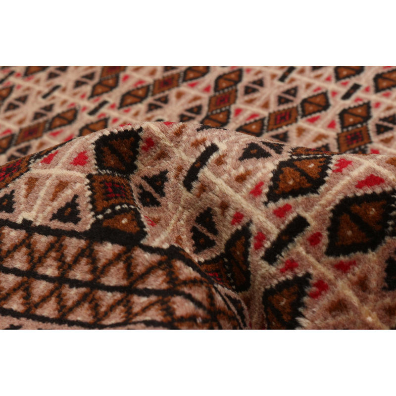 Tapis beige Baluch 3 pi 3 po x 9 pi 6 po