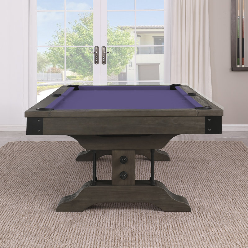 Table de billard Manchester, Mauve résistant à l'eau, Non, Brun patiné
