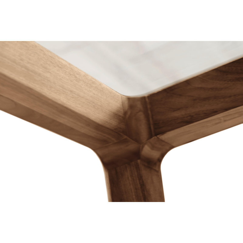 Lisse Glass Top Table, 42" W x 72" L