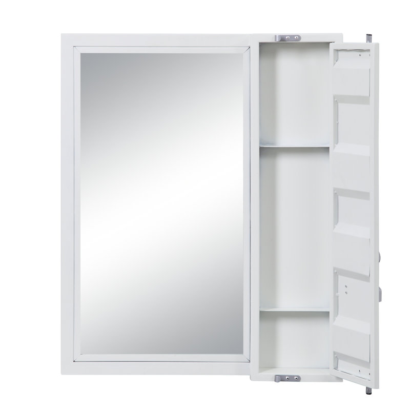 Miroir de salle de bain Cargo, Blanc