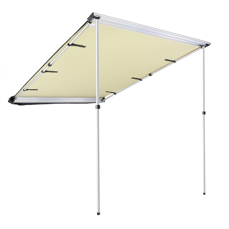 Yescom 55.12'' W x 84.62'' D Fabric Beige Cover Retractable Patio Awning