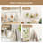 Boho Wall Hanging Fruit & Vegetable Baskets, Woven Teardrop Jute Storage Baskets for Kitchen, Natural Color Organizer for Potatoes & Onions,MS-67274534